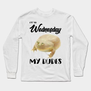 It is Wednesday, my dudes Long Sleeve T-Shirt